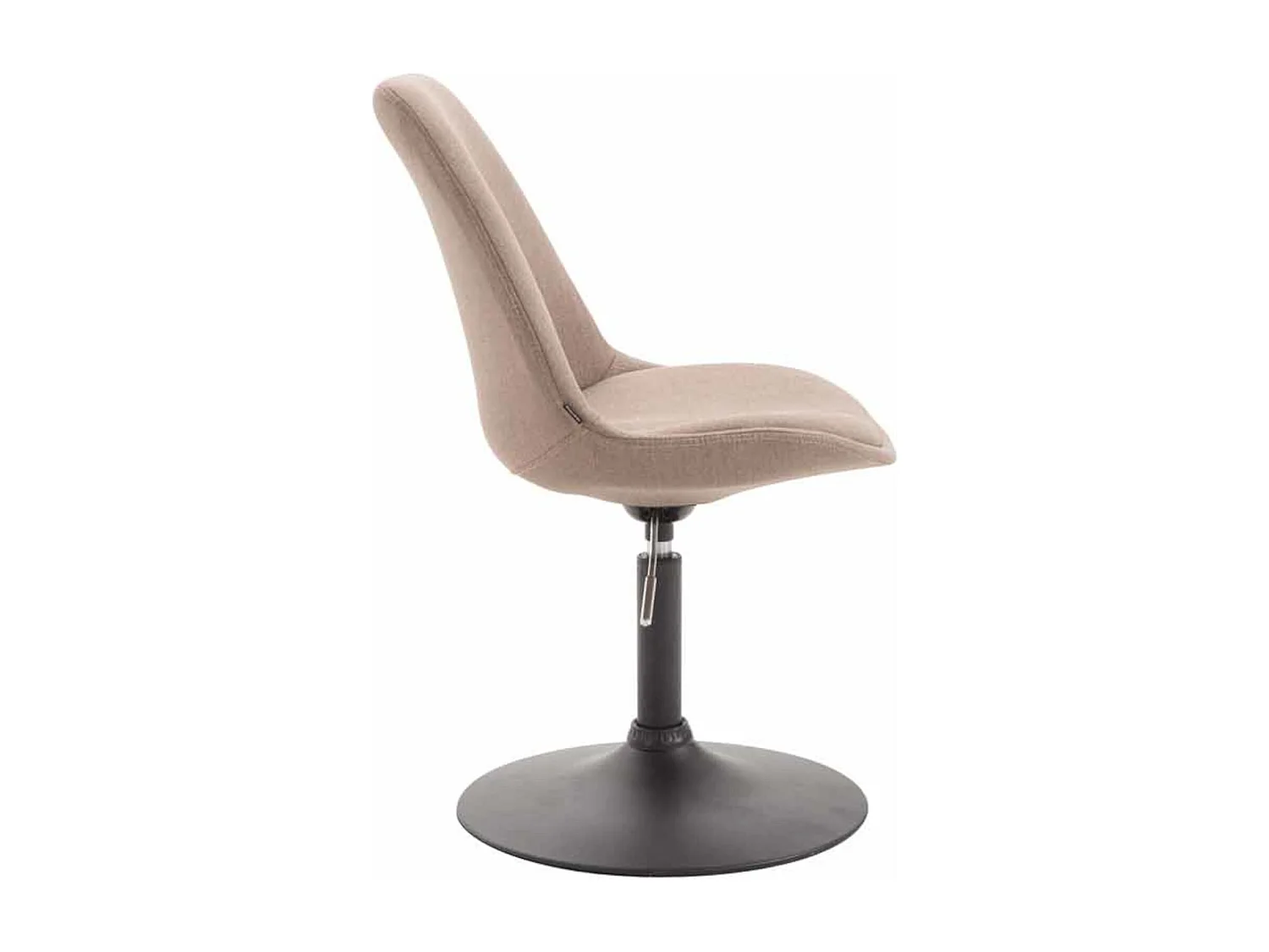 Lot de 4  chaise salle à manger - Tissu & Noir - Taupe - Maverick