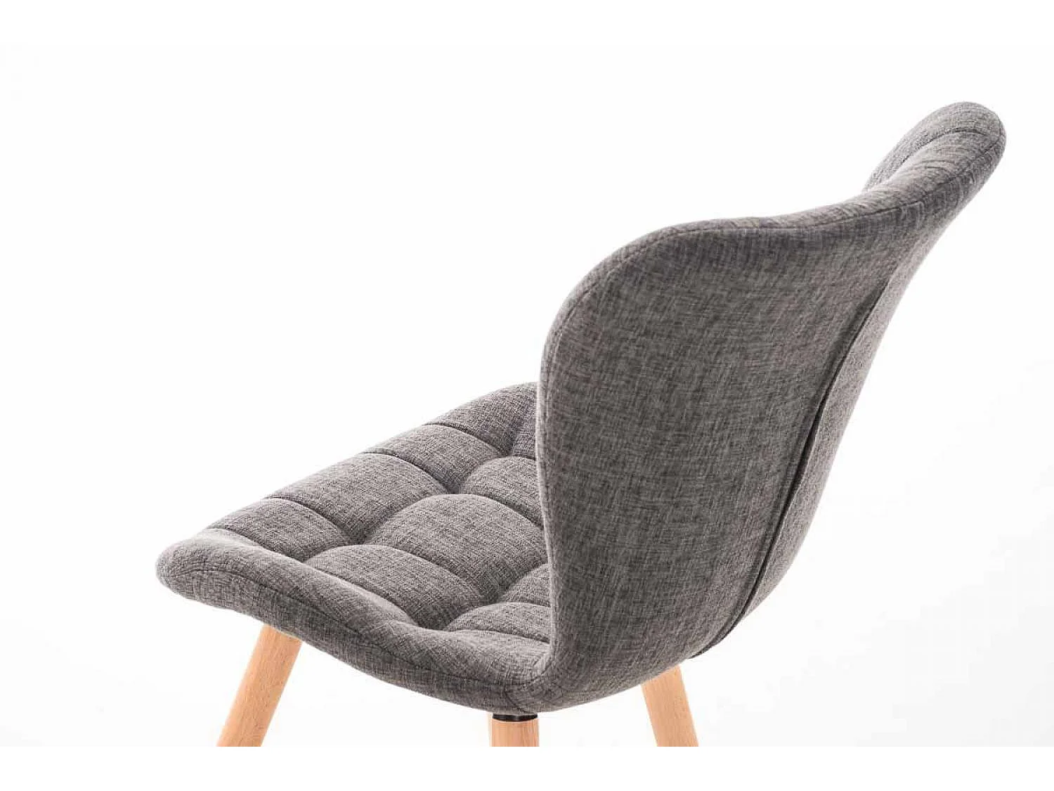 chaise salle à manger - Tissu & Nature - Gris clair - Elda