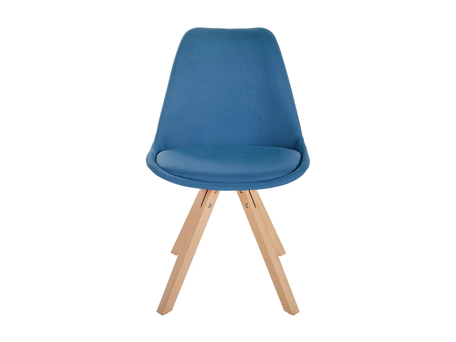 chaise salle à manger - Tissu & Nature (carré) - Bleu - Sofia