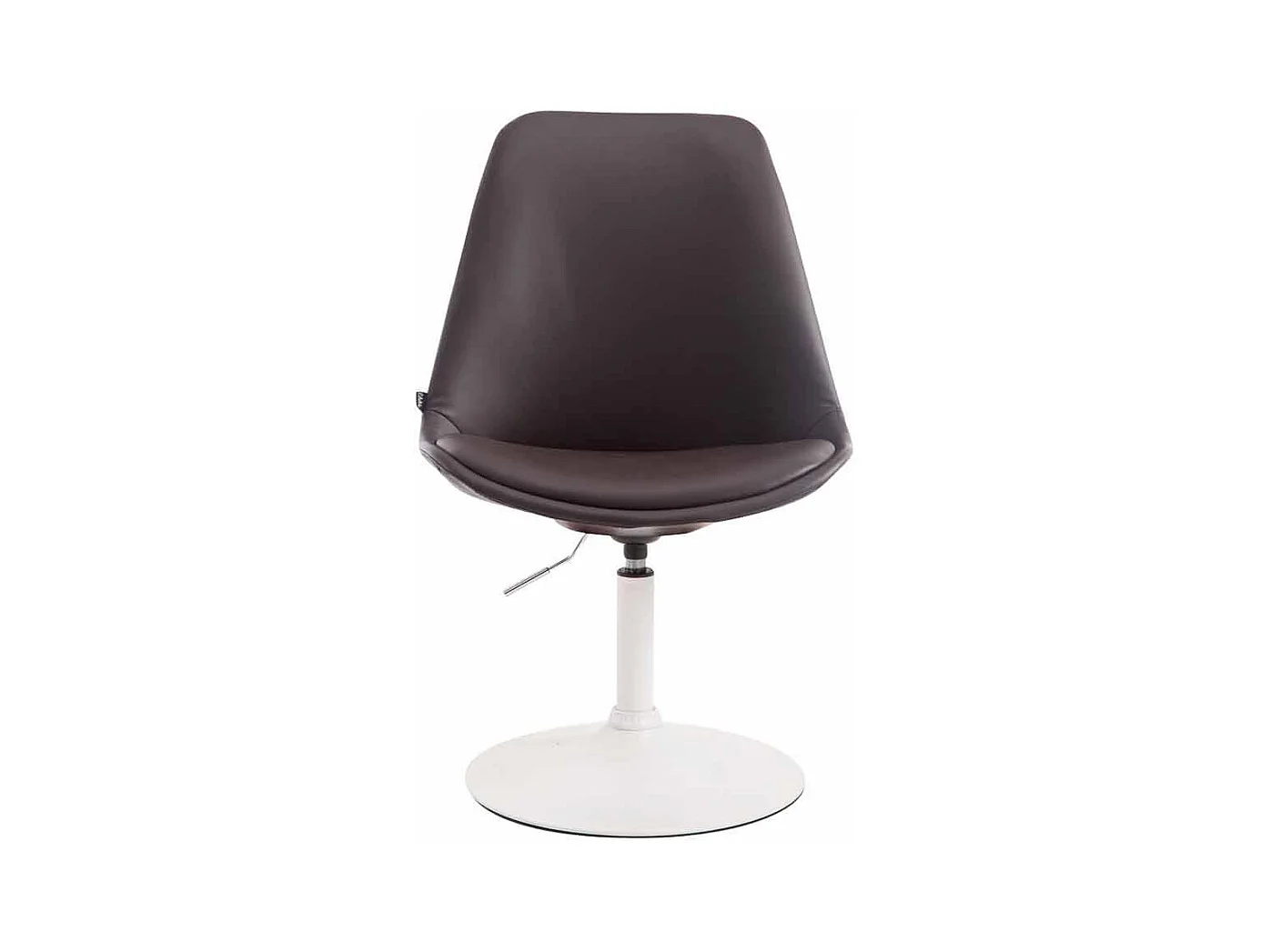 chaise salle à manger - Similicuir & Blanc - Marron - Maverick