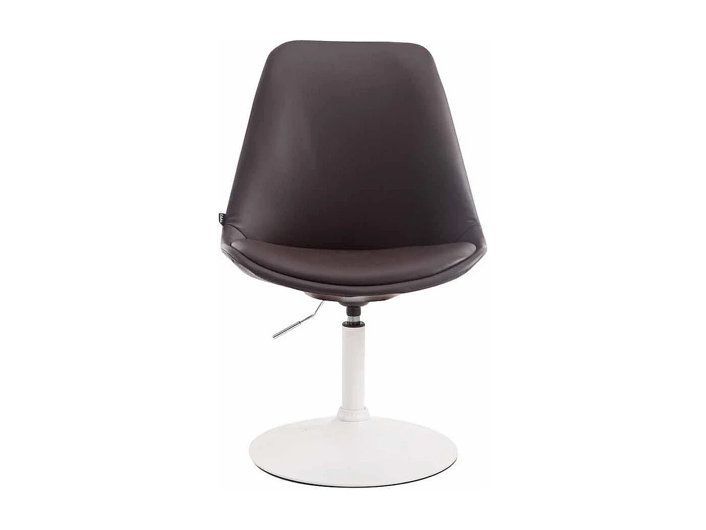 chaise salle à manger - Similicuir & Blanc - Marron - Maverick