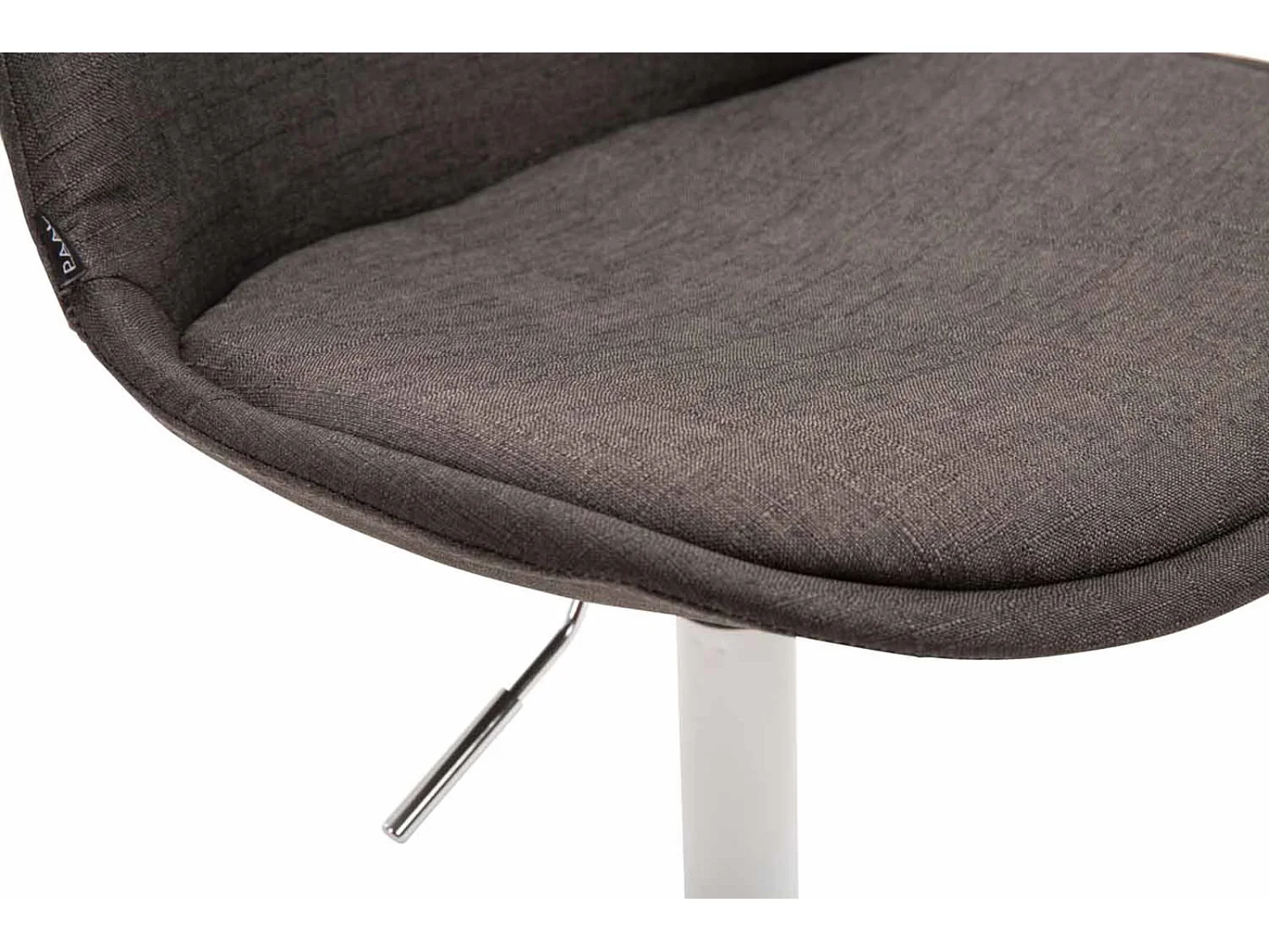 4er Set Esszimmerstuhl - Stoff & weiß - dunkelgrau - Maverick