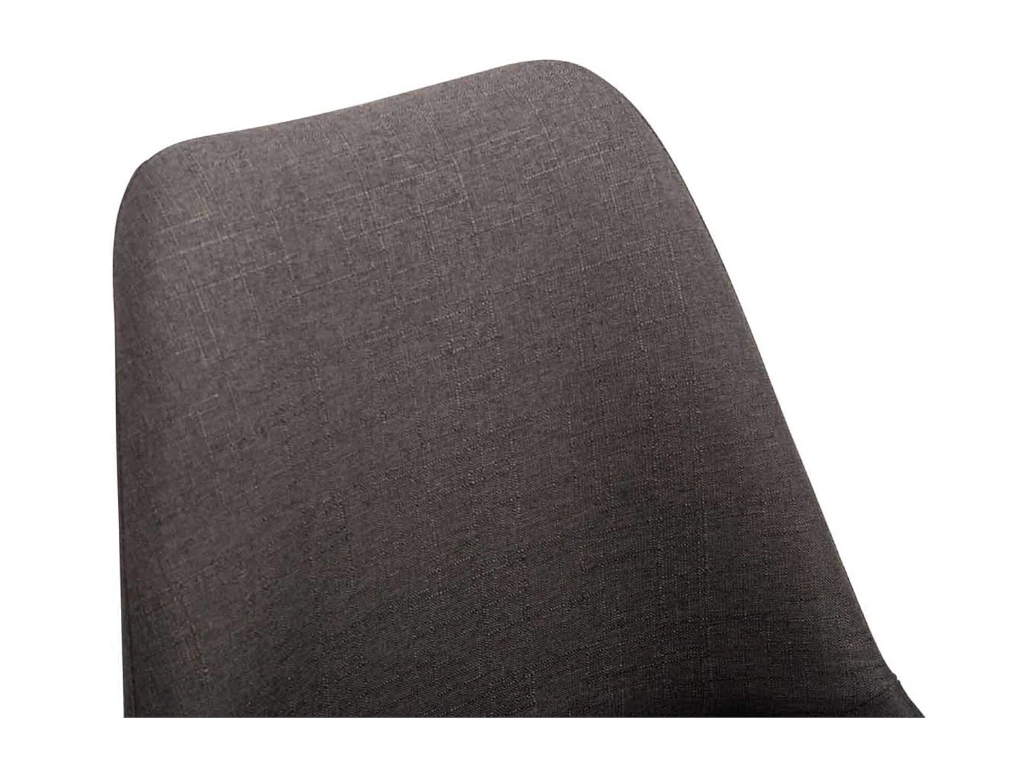 4er Set Esszimmerstuhl - Stoff & weiß - dunkelgrau - Maverick