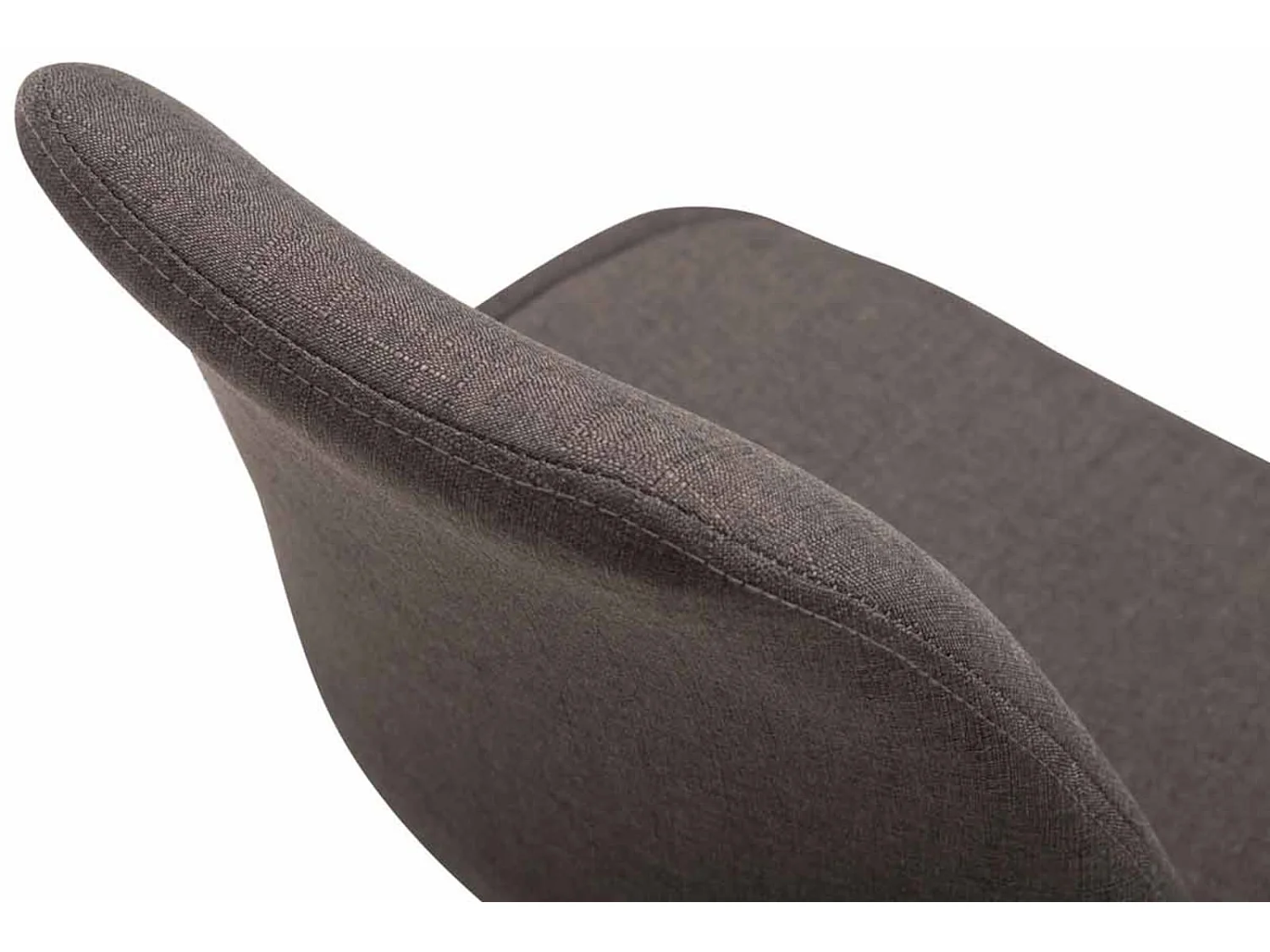 4er Set Esszimmerstuhl - Stoff & weiß - dunkelgrau - Maverick