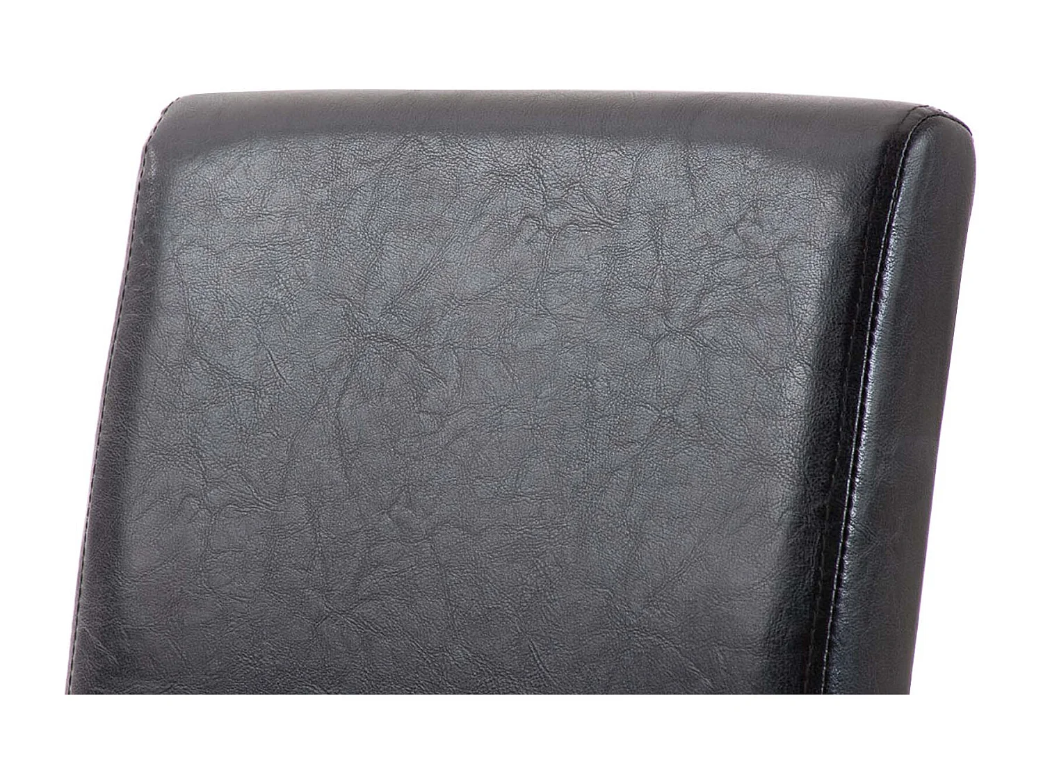 Lot de 6  chaise salle à manger - Similicuir & Marron foncé - Marron - Ina