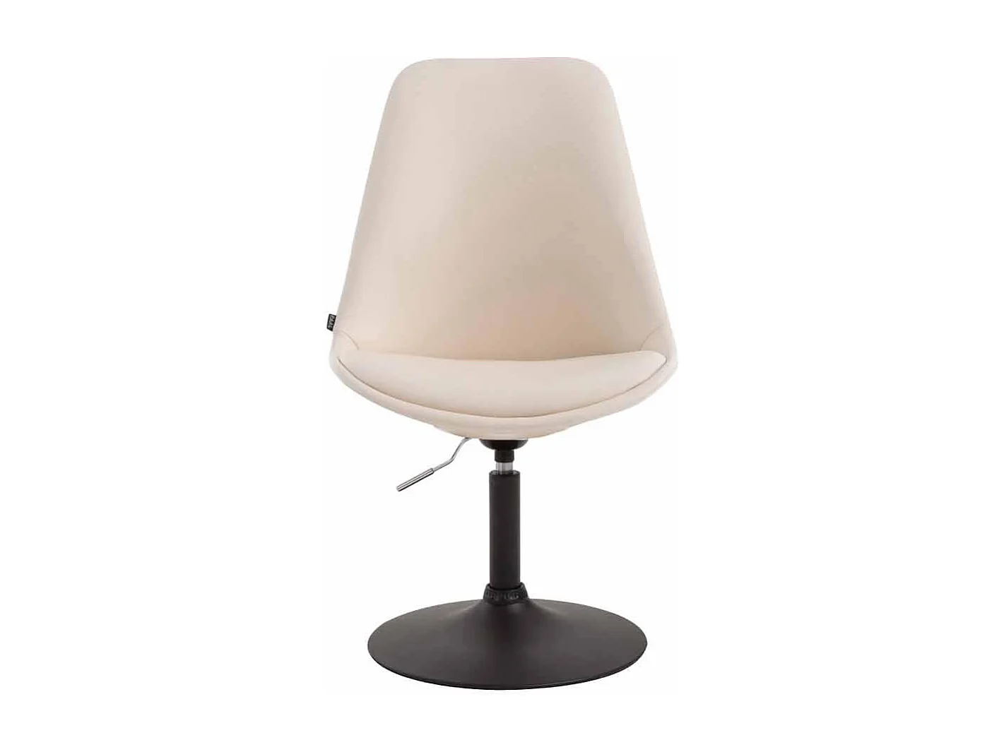 chaise salle à manger - Similicuir & Noir - Crème - Maverick