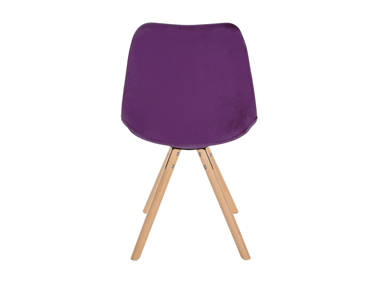 chaise salle à manger - Velours & Bois - Violet - Sofia