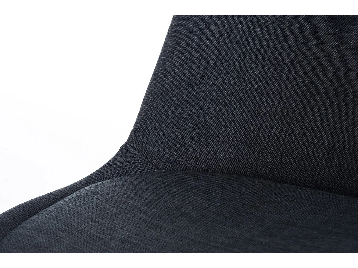 chaise salle à manger - Tissu & Bois - Noir - Pegleg