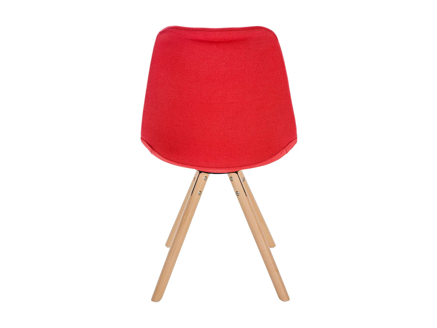 chaise salle à manger - Tissu & Nature (rond) - Rouge - Sofia