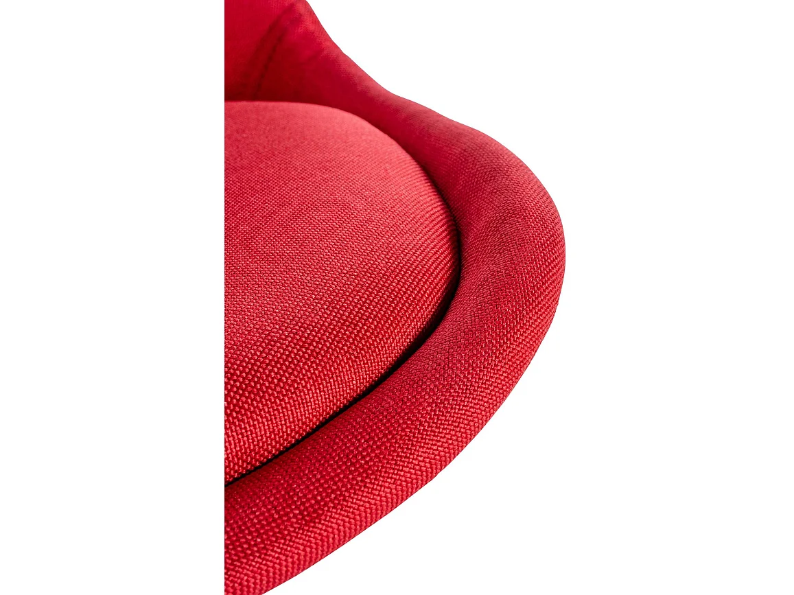 chaise salle à manger - Tissu & Nature (rond) - Rouge - Sofia