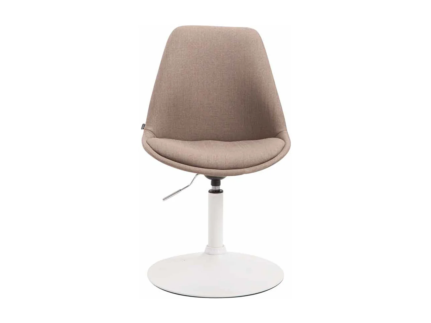 Lot de 4  chaise salle à manger - Tissu & Blanc - Taupe - Maverick