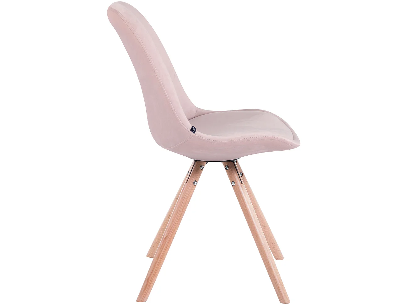 Lot de 4  chaise salle à manger - Velours & Nature - Rose - Toulouse