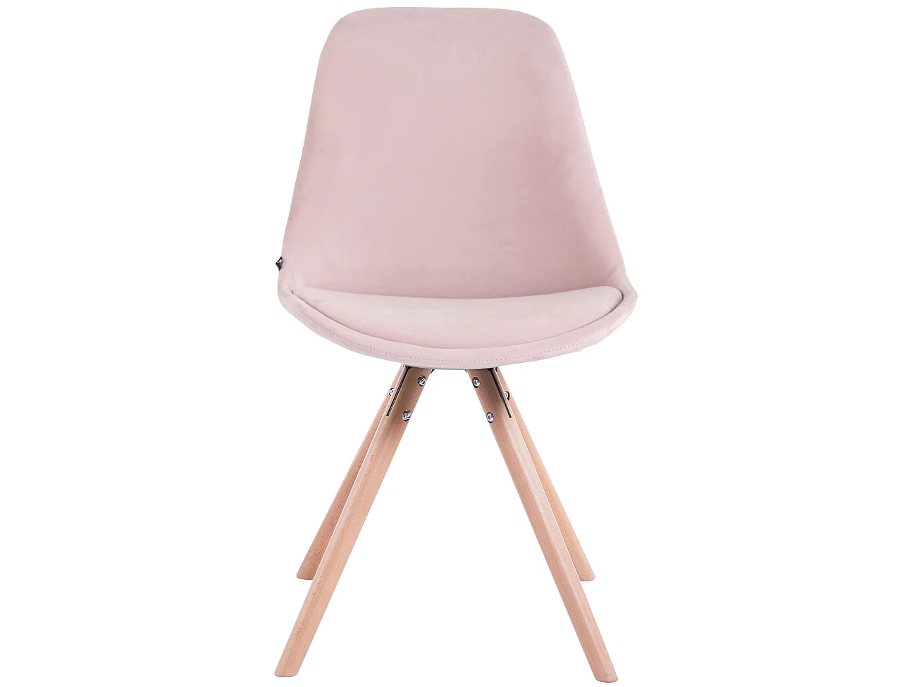 Lot de 4  chaise salle à manger - Velours & Nature - Rose - Toulouse