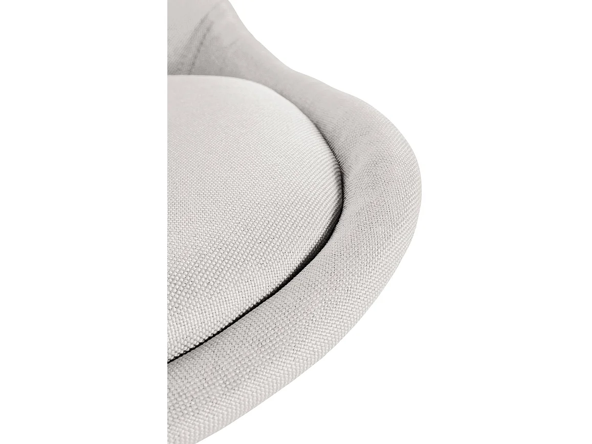 Lot de 4  chaise salle à manger - Tissu & Nature (carré) - Crème - Sofia