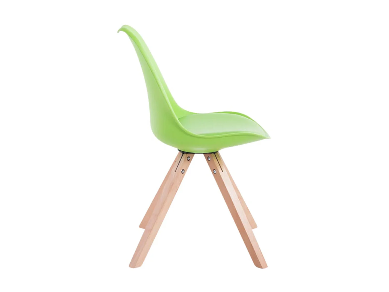 Lot de 4  chaise salle à manger - Similicuir & Nature - Vert - Toulouse