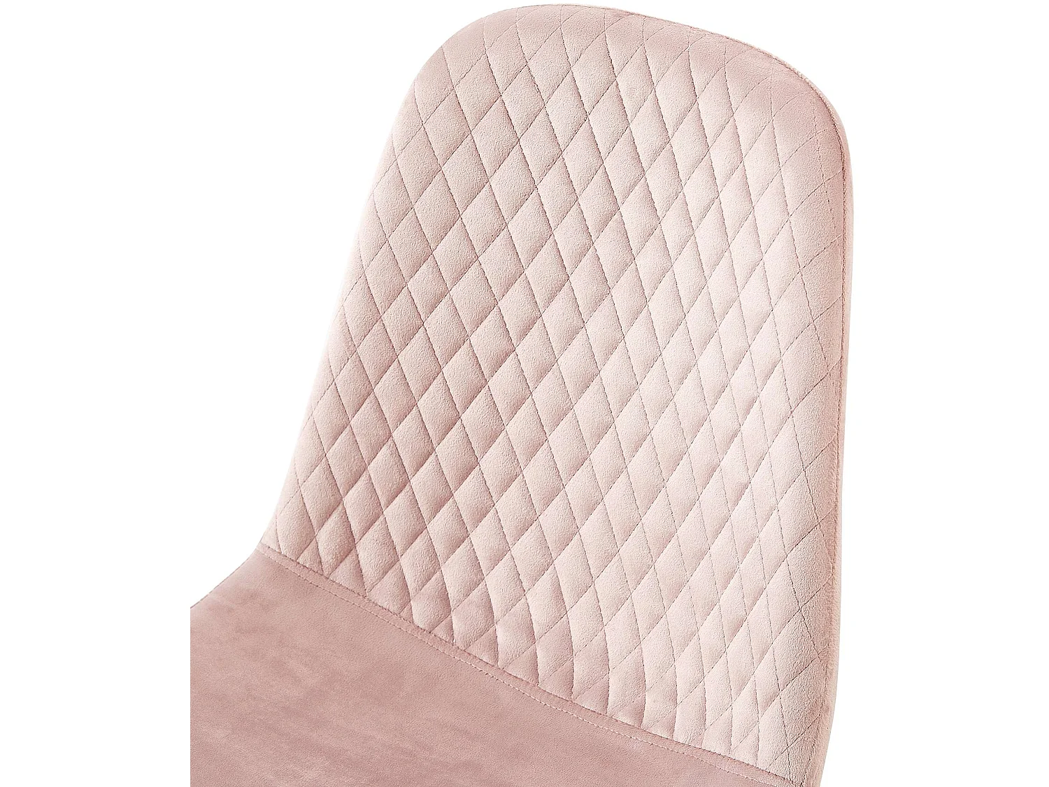 Lot de 4  chaise salle à manger - Velours - Rose - Giverny