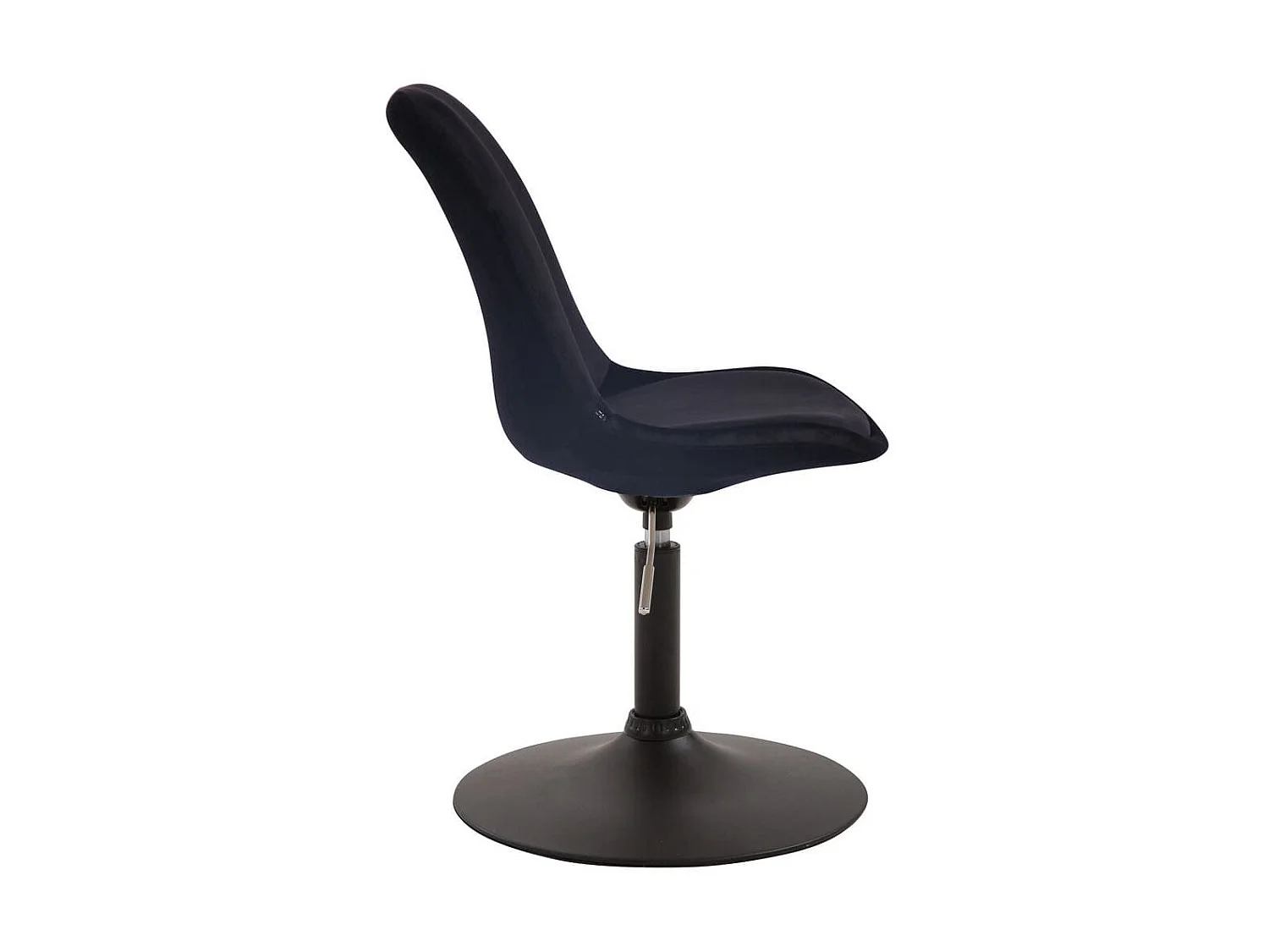 Lot de 4  chaise salle à manger - Velours & Noir - Noir - Maverick