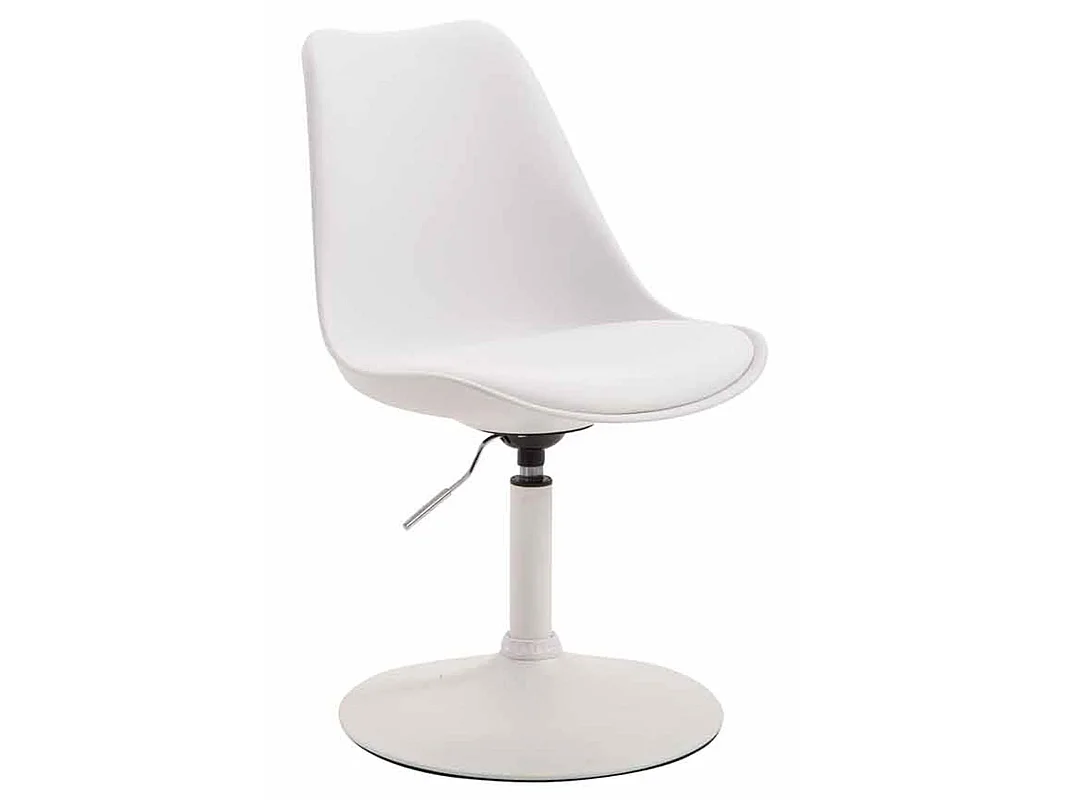 Lot de 4  chaise salle à manger - Plastique & Blanc - Blanc - Maverick