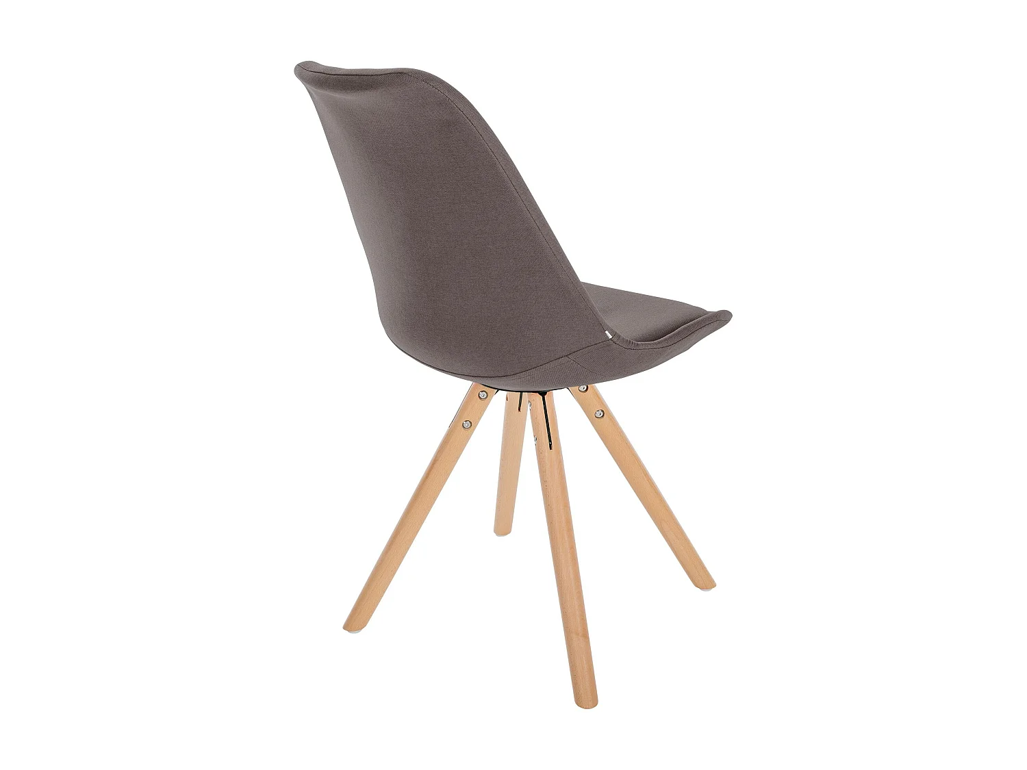 chaise salle à manger - Tissu & Nature (rond) - Taupe - Sofia