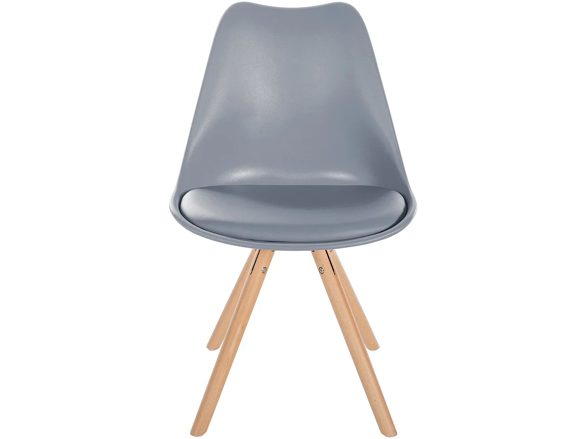 chaise salle à manger - Plastique & Nature (rond) - Gris - Sofia