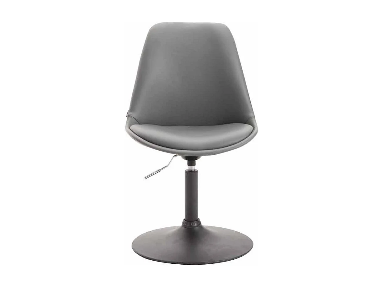 chaise salle à manger - Similicuir & Noir - Gris - Maverick