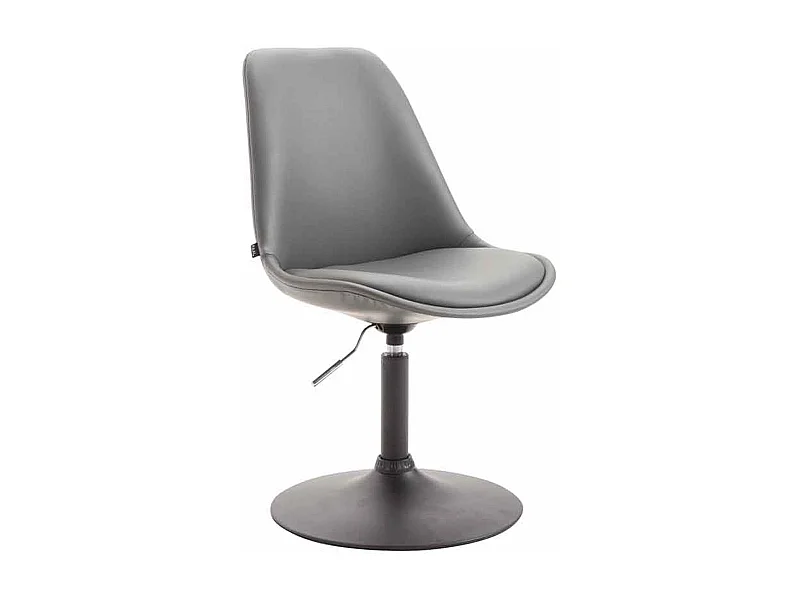 chaise salle à manger - Similicuir & Noir - Gris - Maverick