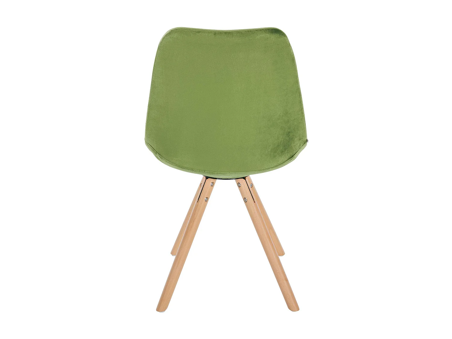 chaise salle à manger - Velours & Nature (rond) - Vert clair - Sofia