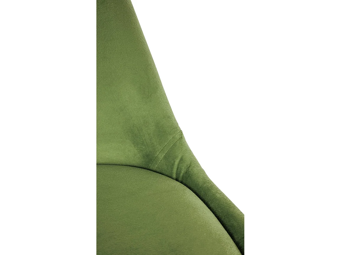 chaise salle à manger - Velours & Nature (rond) - Vert clair - Sofia