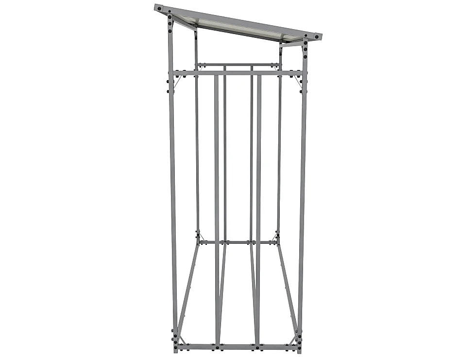 Etagère bois de cheminée - Métal - XL - Anthracite - Ruston