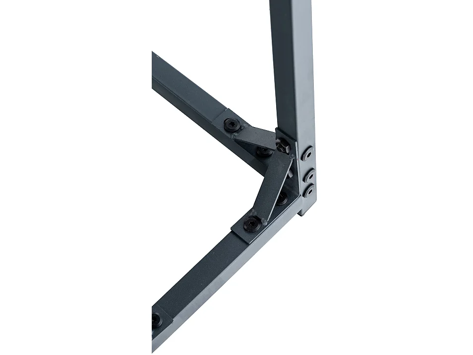 Etagère bois de cheminée - Métal - XL - Anthracite - Ruston