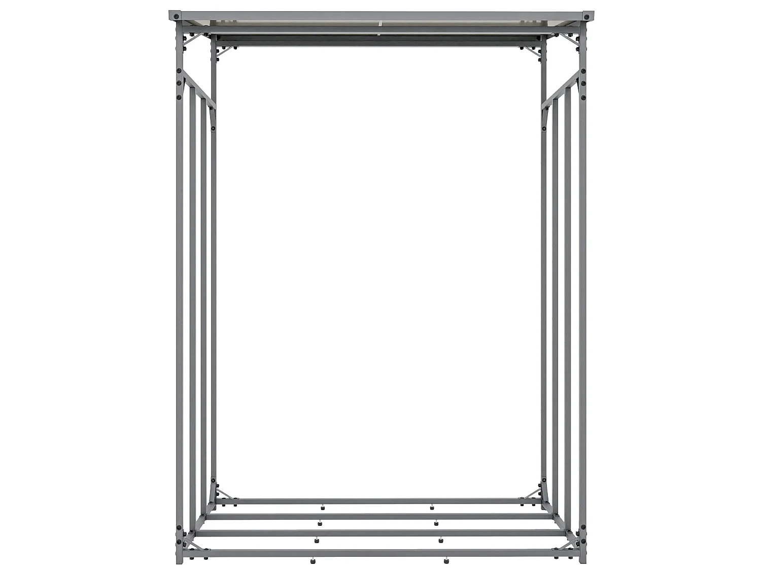 Etagère bois de cheminée - Métal - L - Anthracite - Ruston