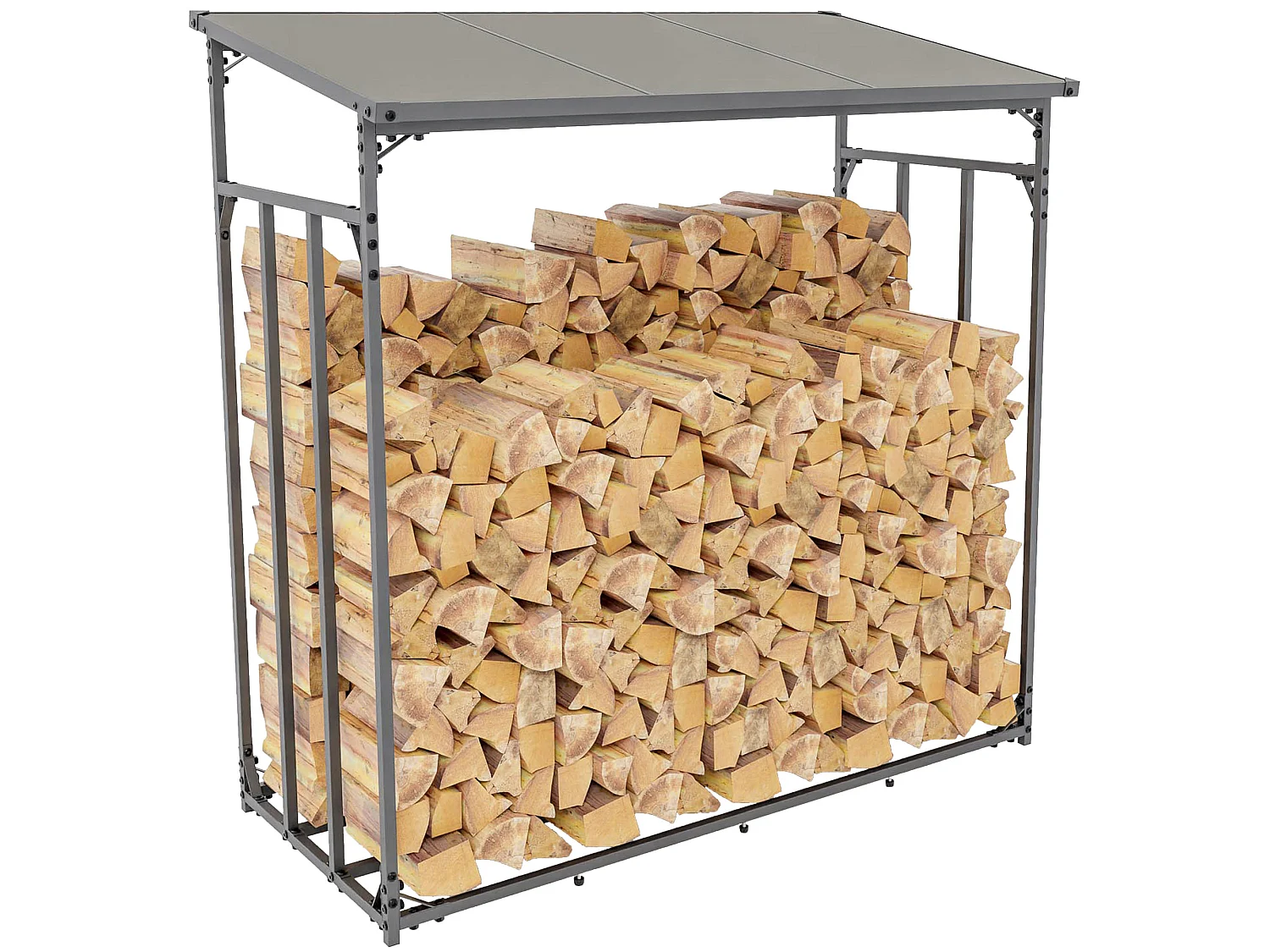 Etagère bois de cheminée - Métal - S - Anthracite - Ruston