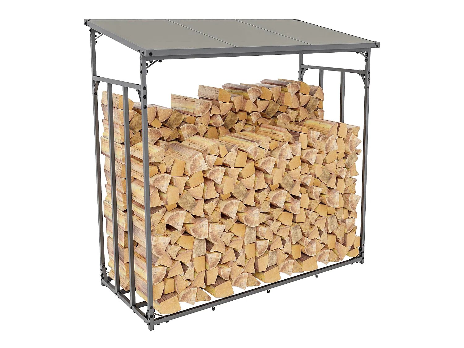 Etagère bois de cheminée - Métal - S - Anthracite - Ruston
