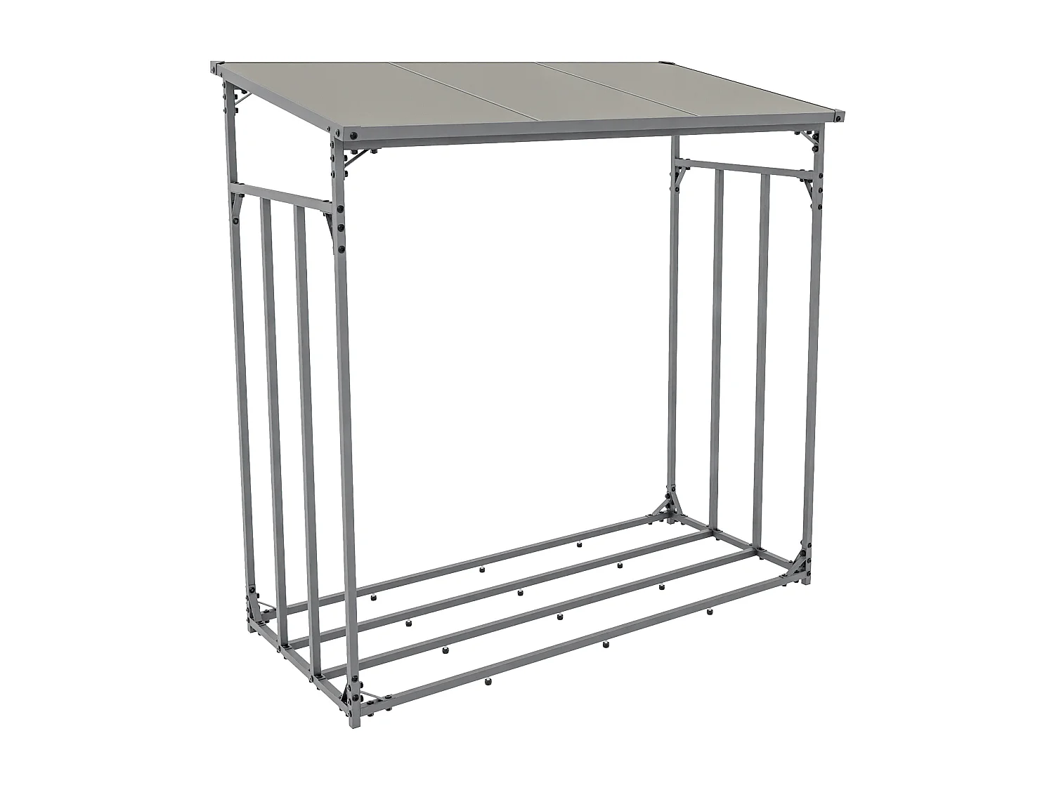 Etagère bois de cheminée - Métal - S - Anthracite - Ruston