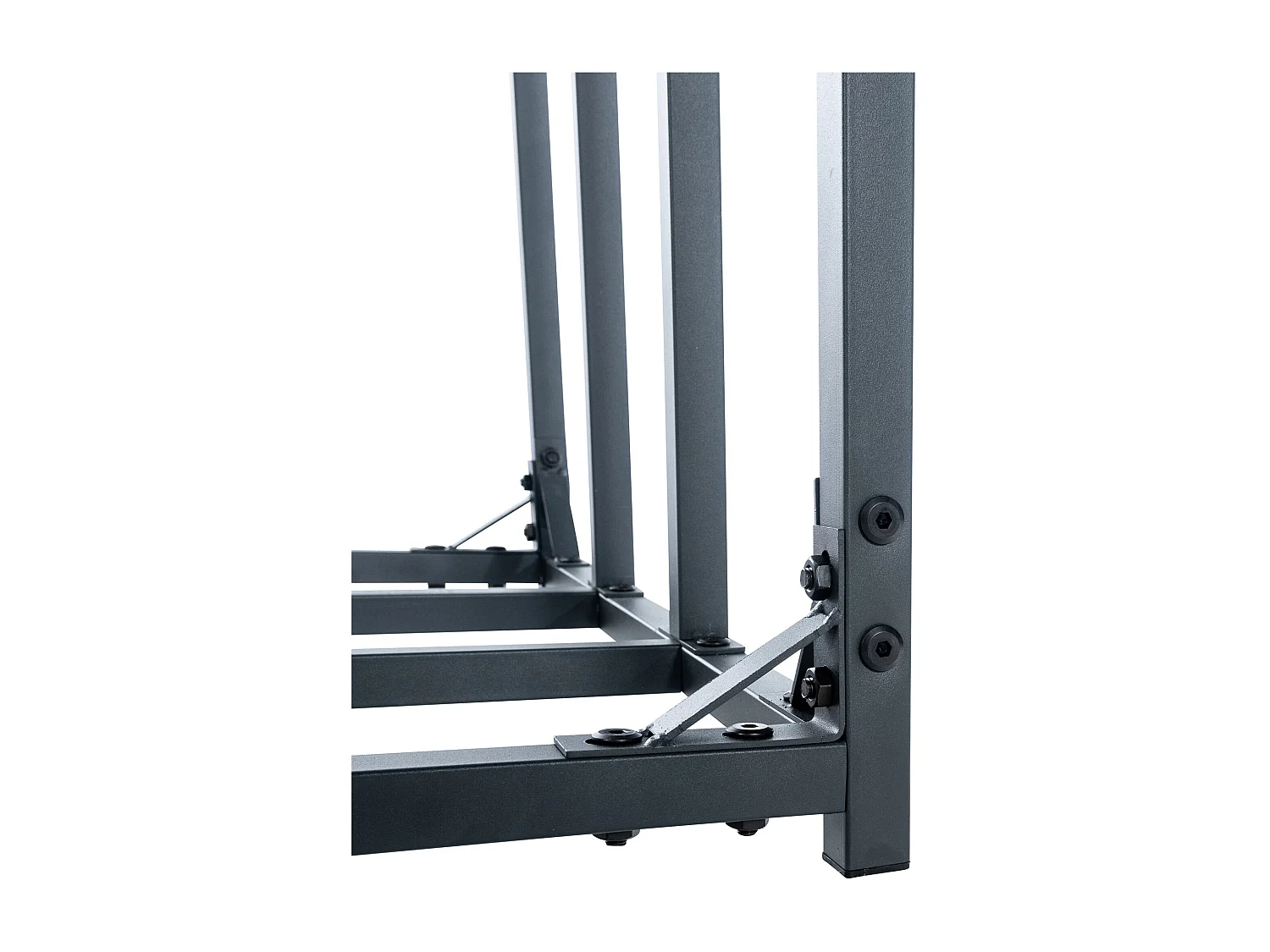 Etagère bois de cheminée - Métal - L - Anthracite - Ruston