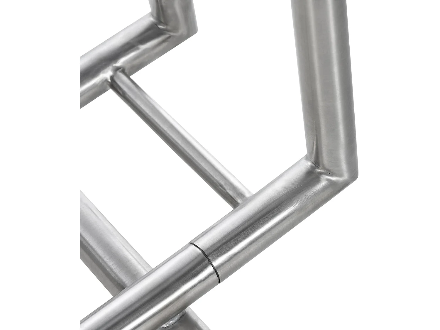 Etagère bois de cheminée - Acier inoxydable - 122 x 30 x 91cm - Acier inoxydable - Drake