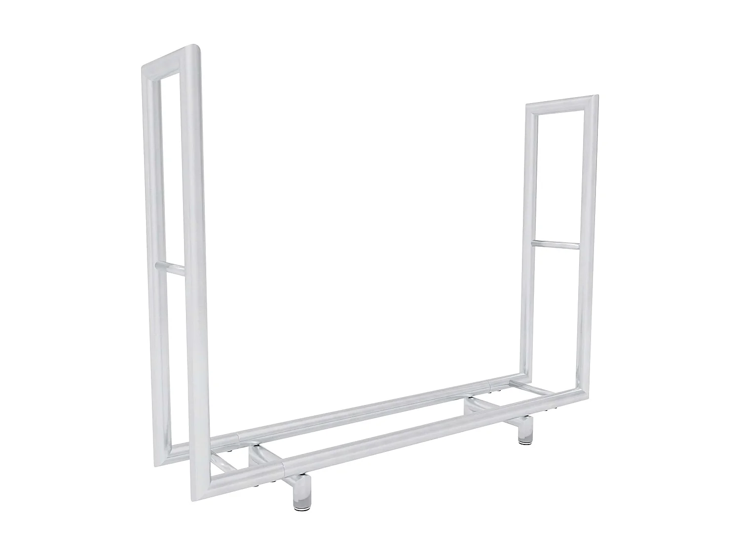 Etagère bois de cheminée - Acier inoxydable - 122 x 30 x 91cm - Acier inoxydable - Drake