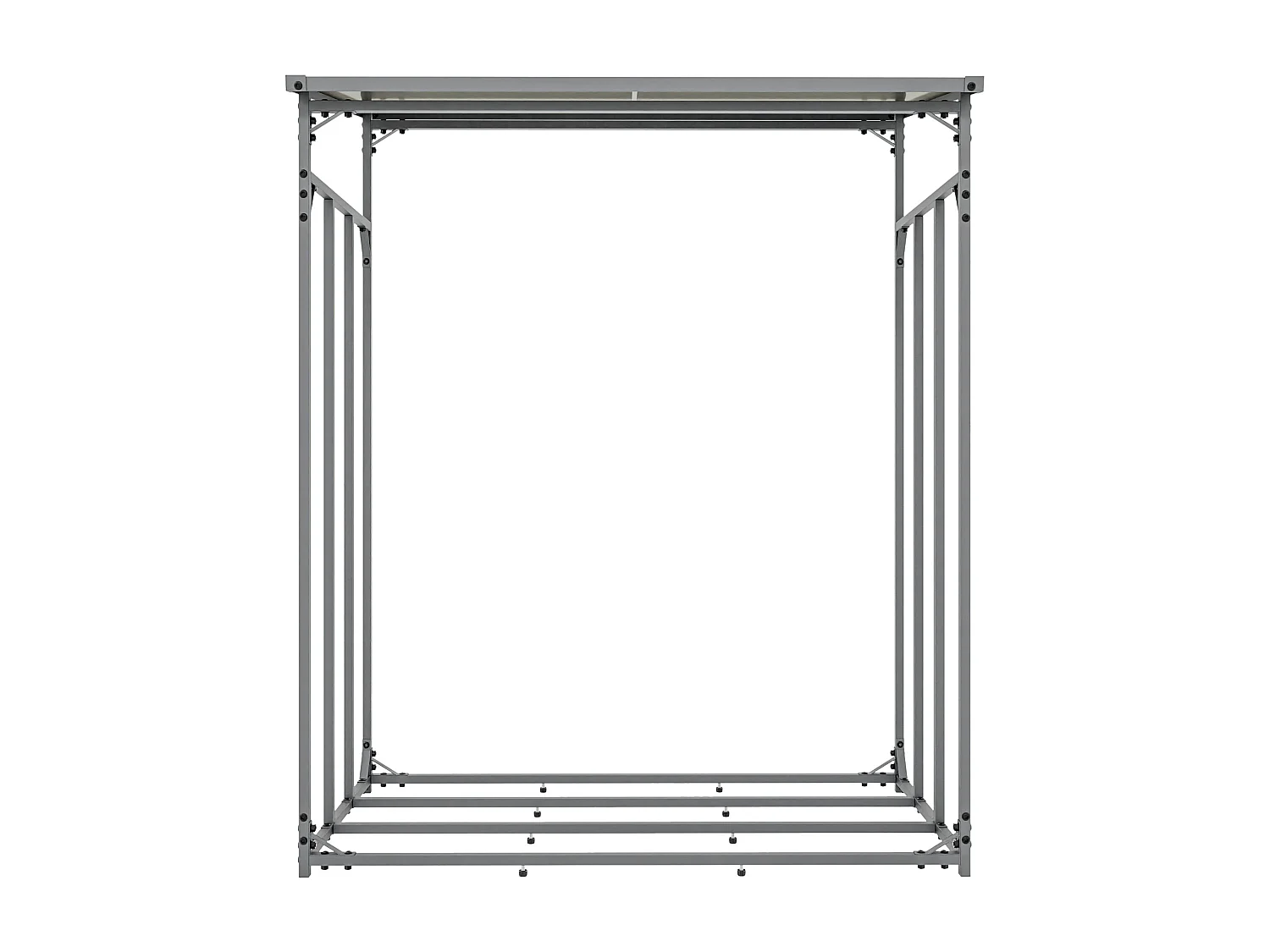 Kaminholzregal - Metall - M - anthrazit - Ruston