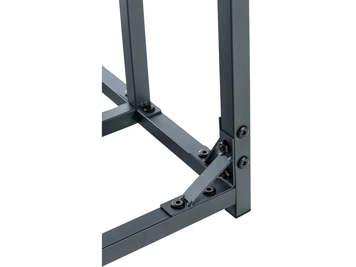 Etagère bois de cheminée - Métal - L - Anthracite - Ruston