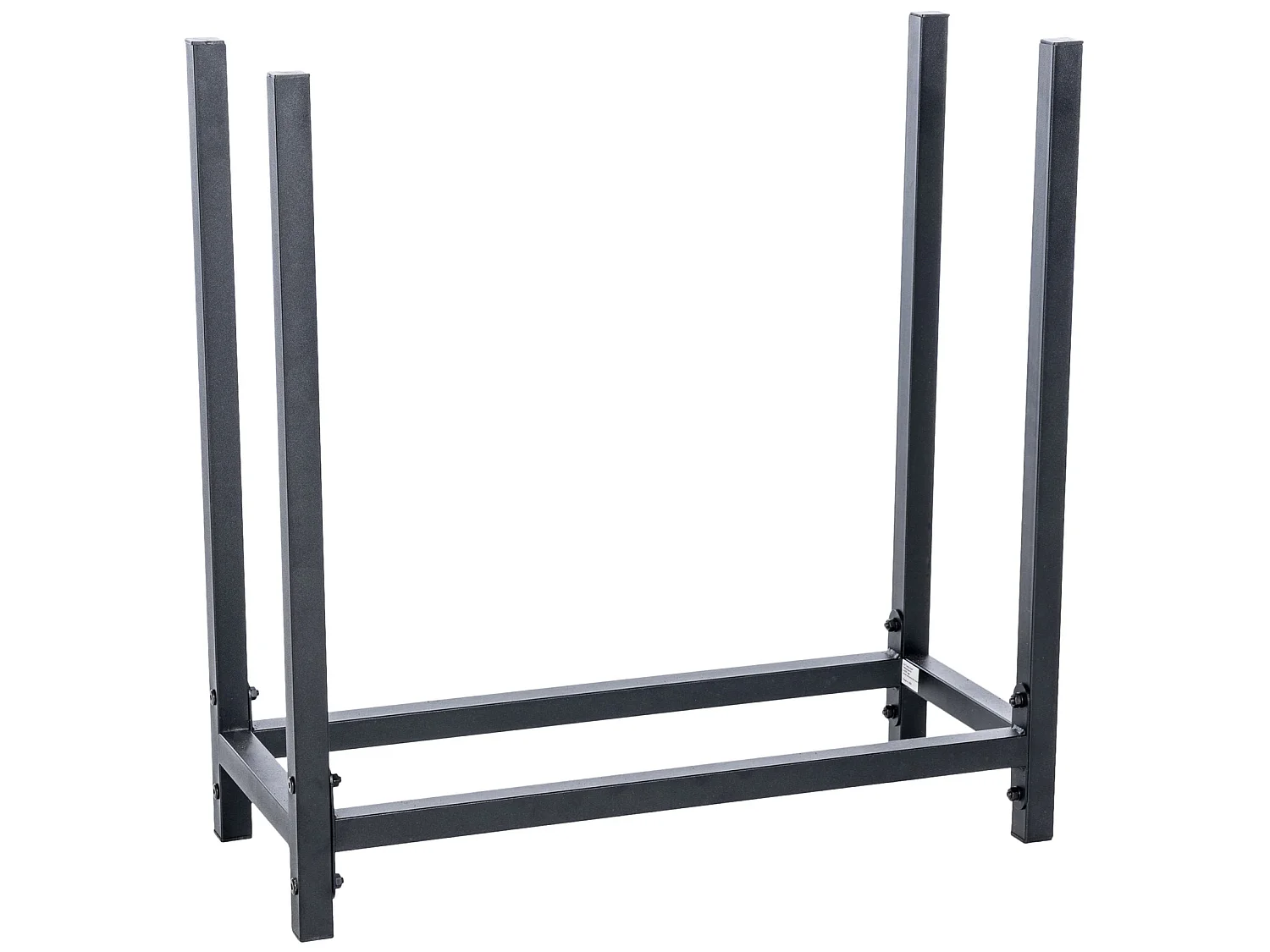 Etagère bois de cheminée - Métal - 60 x 25 x 62cm - Noir - Irondale