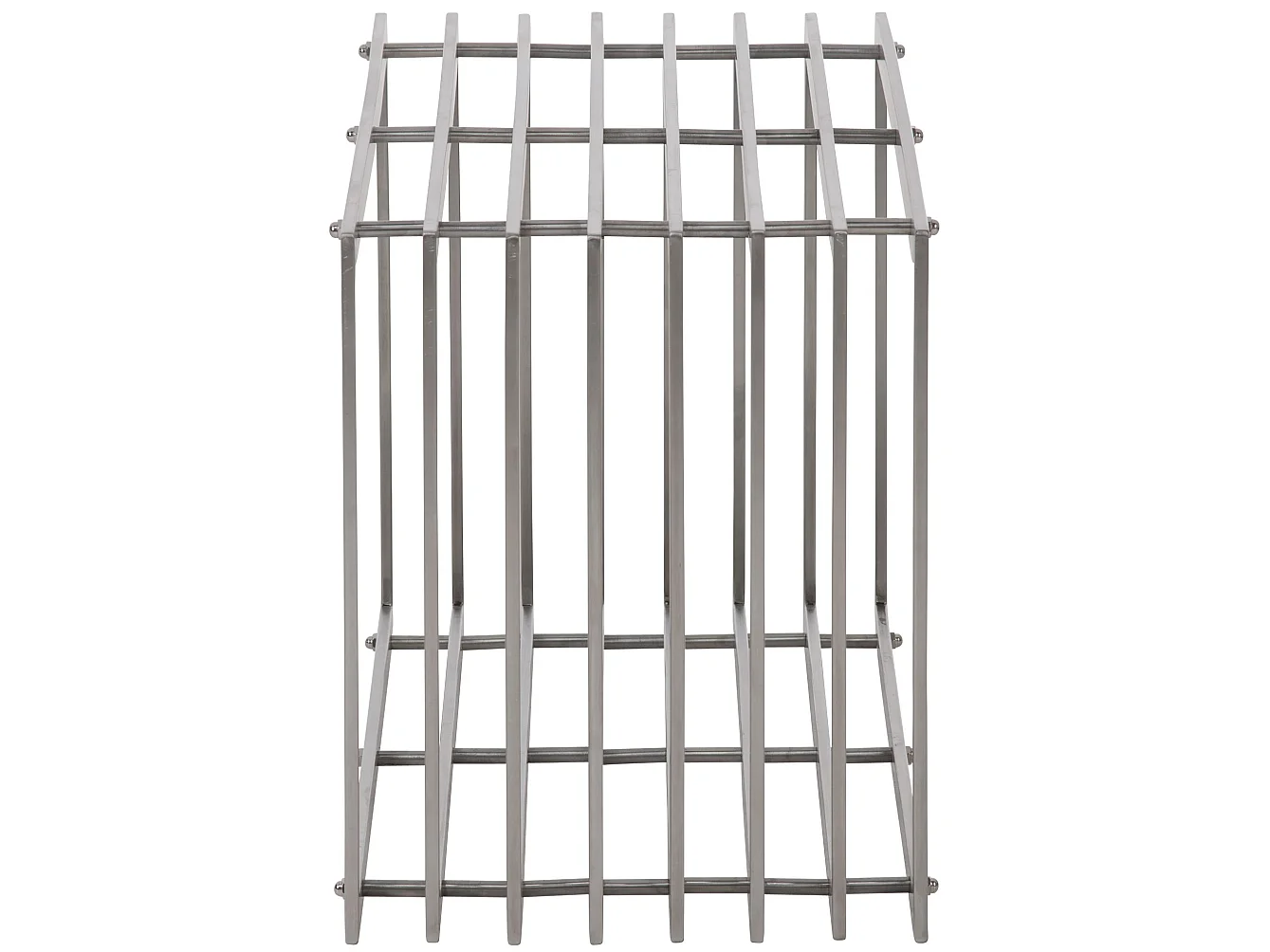 Etagère bois de cheminée - Métal - 50 x 40 x 150cm - Acier inoxydable - Irving