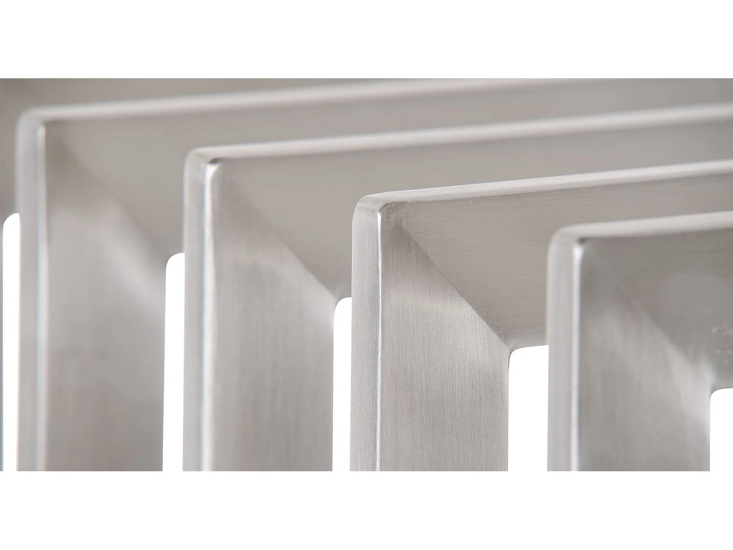 Etagère bois de cheminée - Métal - 50 x 40 x 150cm - Acier inoxydable - Irving