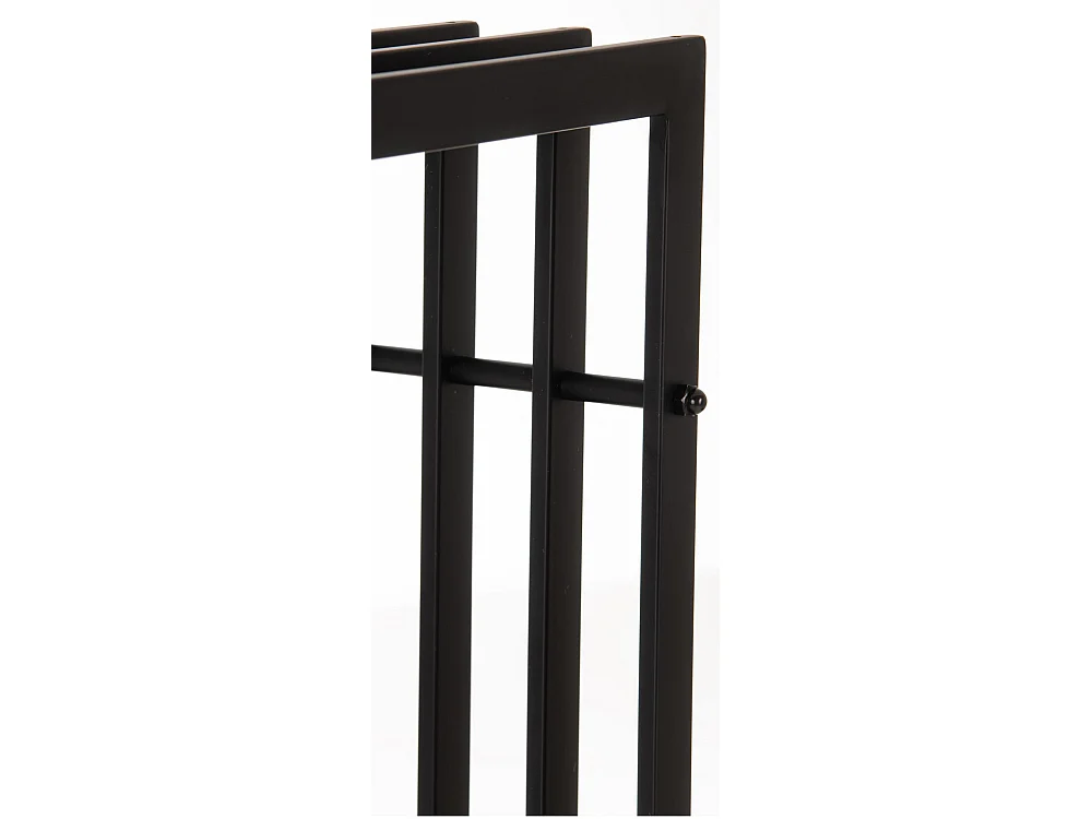 Brandhoutrek  - Metalen - 50 x 40 x 150cm - mat zwart - Irving