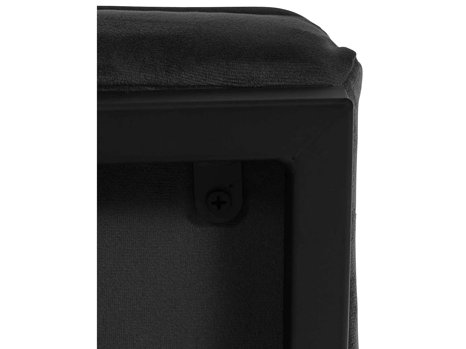 Chaise longue - Velours - Noir - Avon