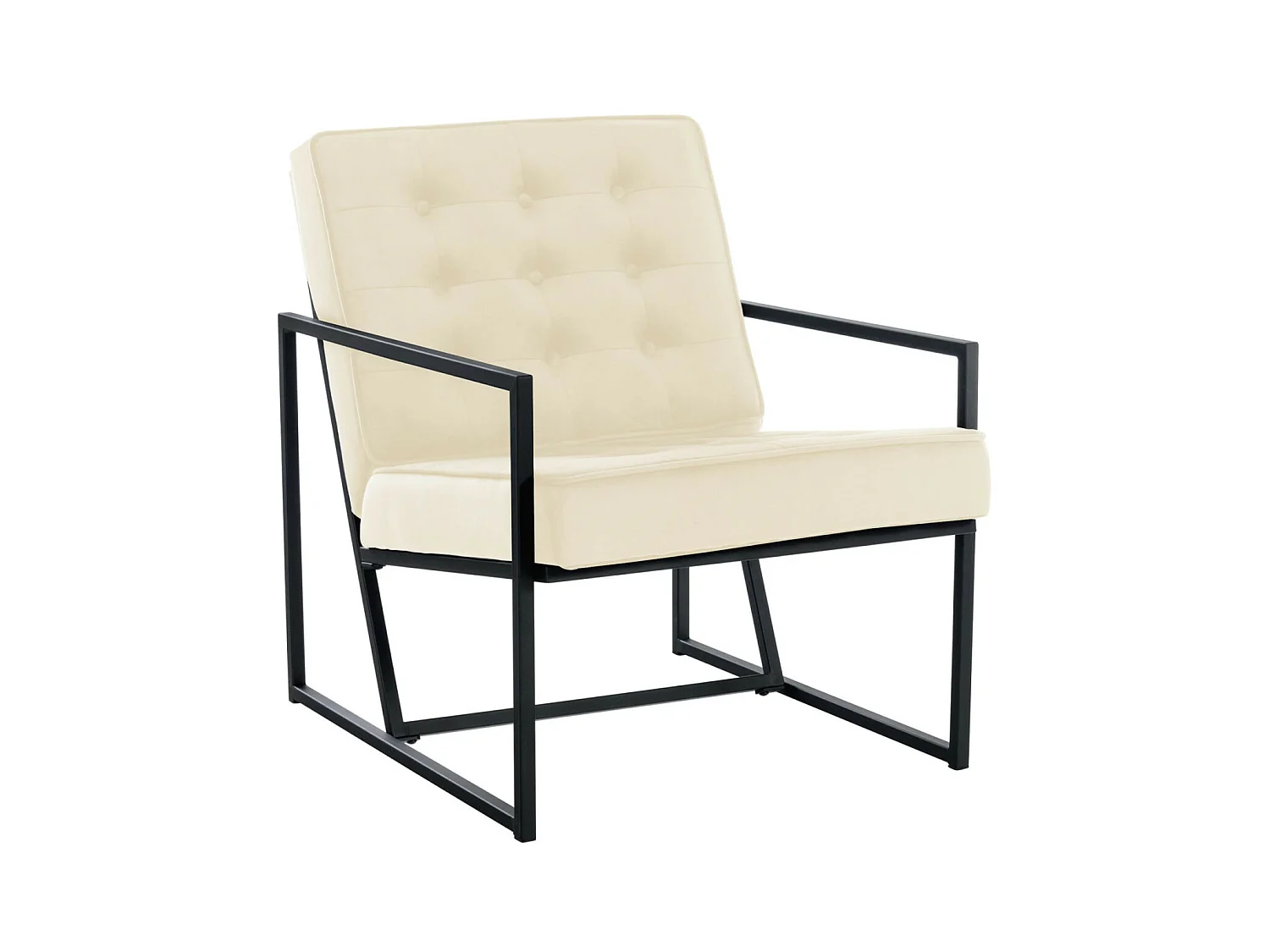 Fauteuil Lounge Avon Velours - creme79.50