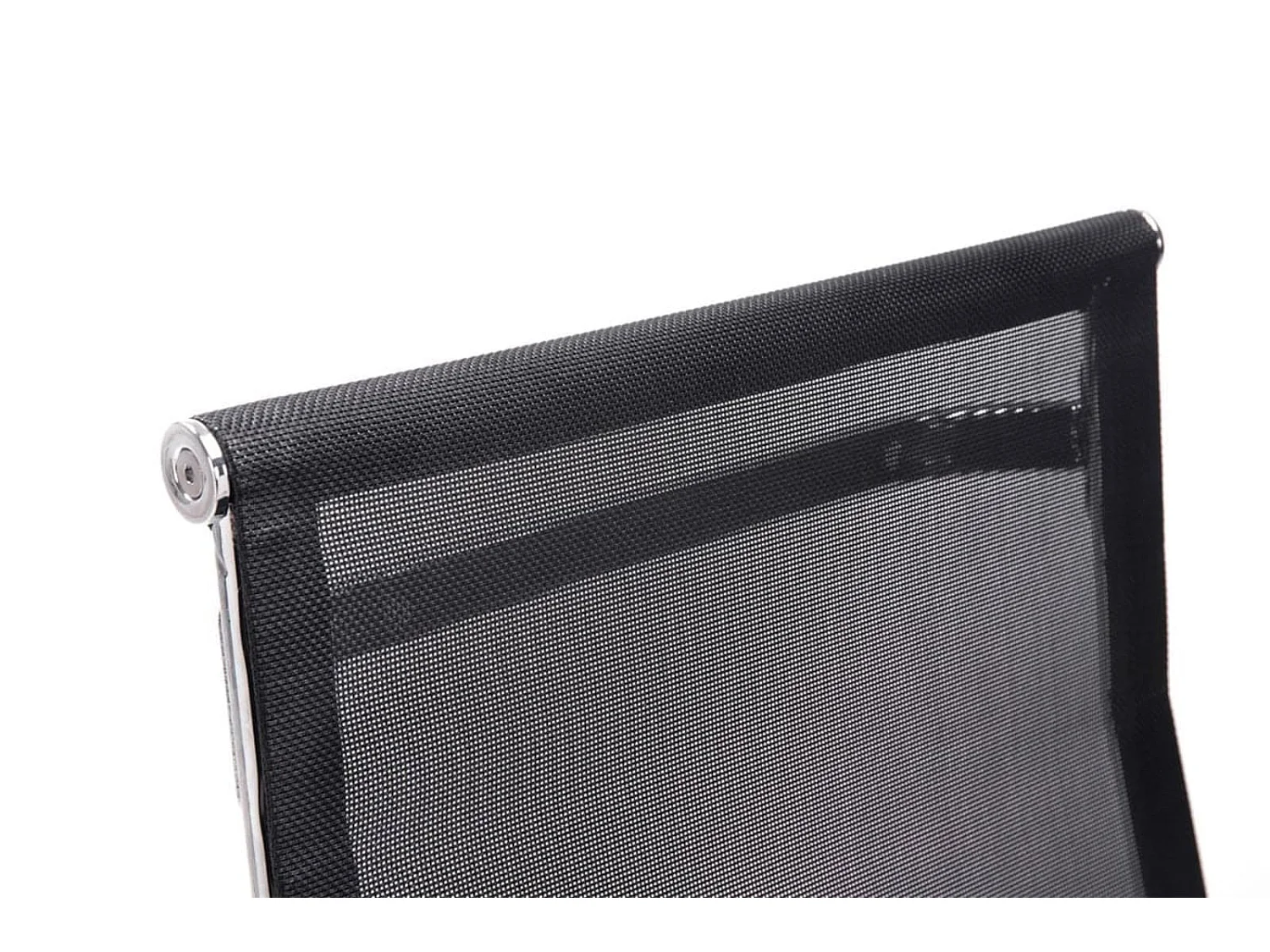 Lot de 2  chaise salle à manger - Similicuir & Métal chromé - Noir - Brenda