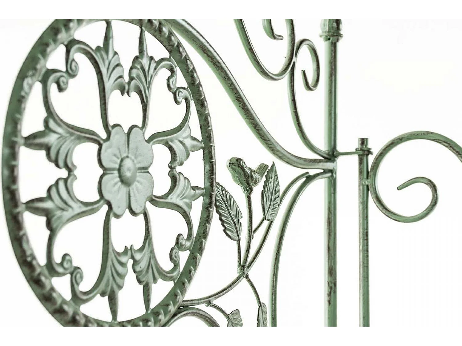 Scaffale in piedi - Metallo - 66 x 32 x 175cm - verde antico - Flora