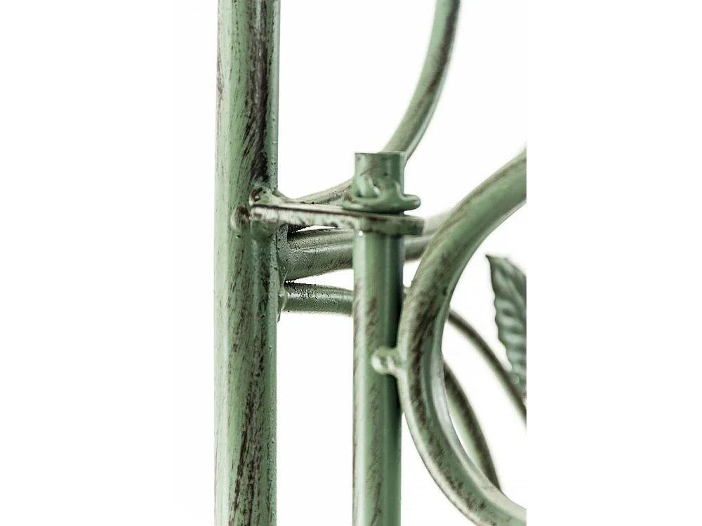 Scaffale in piedi - Metallo - 66 x 32 x 175cm - verde antico - Flora