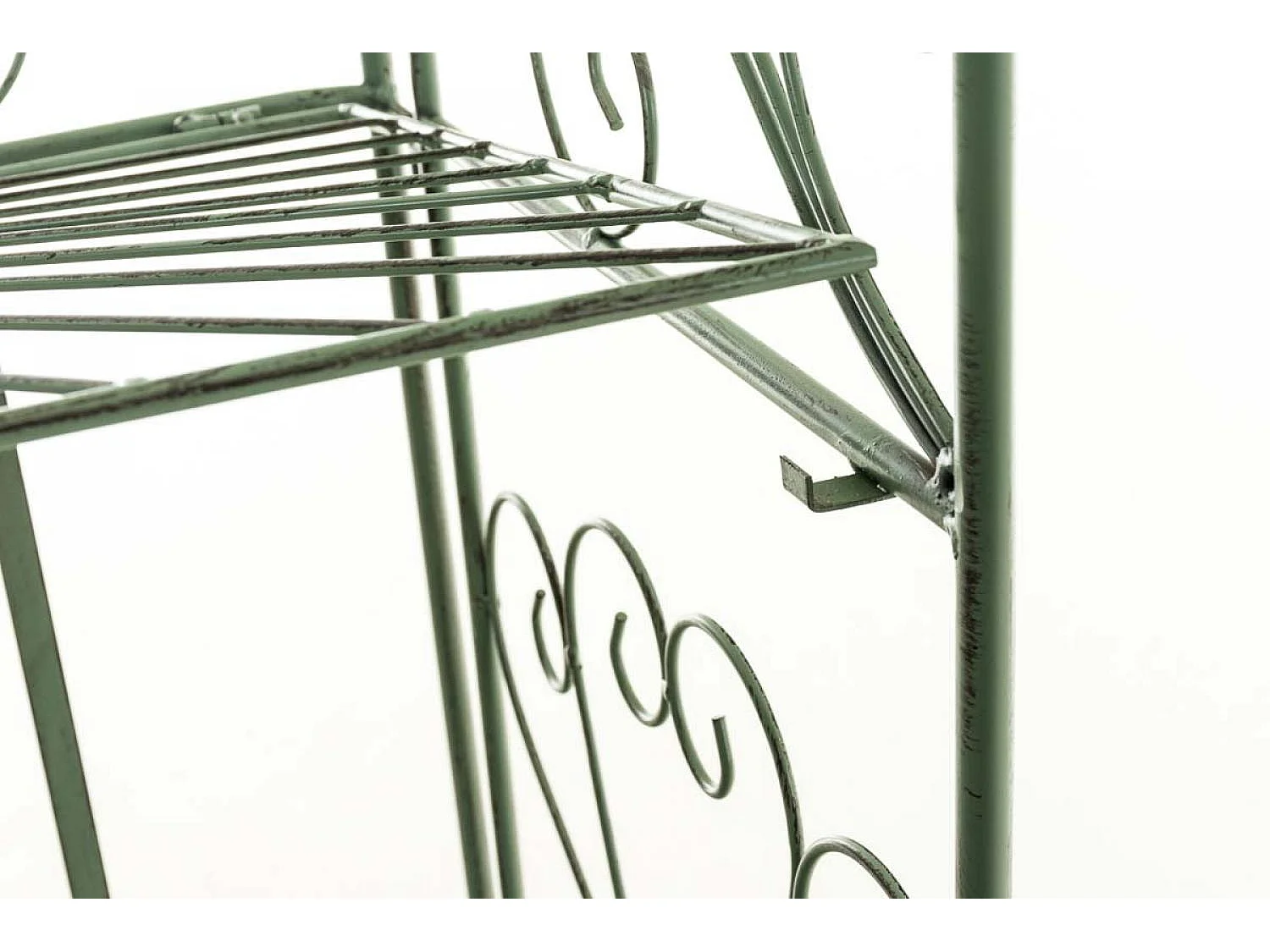 Staande plank - Metaal - 61.5 x 33 x 153cm - antiek/groen - Mia