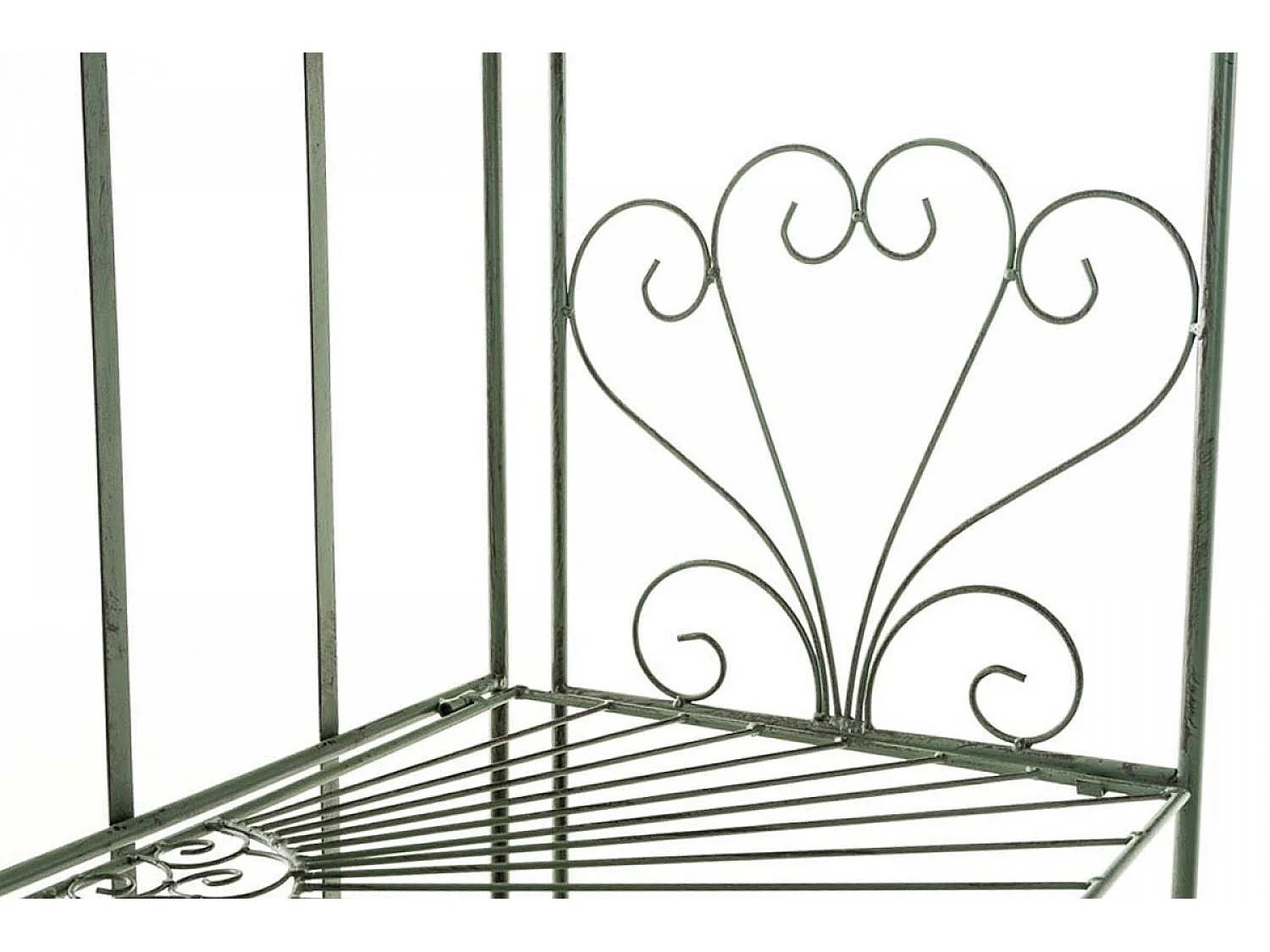 Étagères sur pied - Métal - 61.5 x 33 x 153cm - Vert antique - Mia